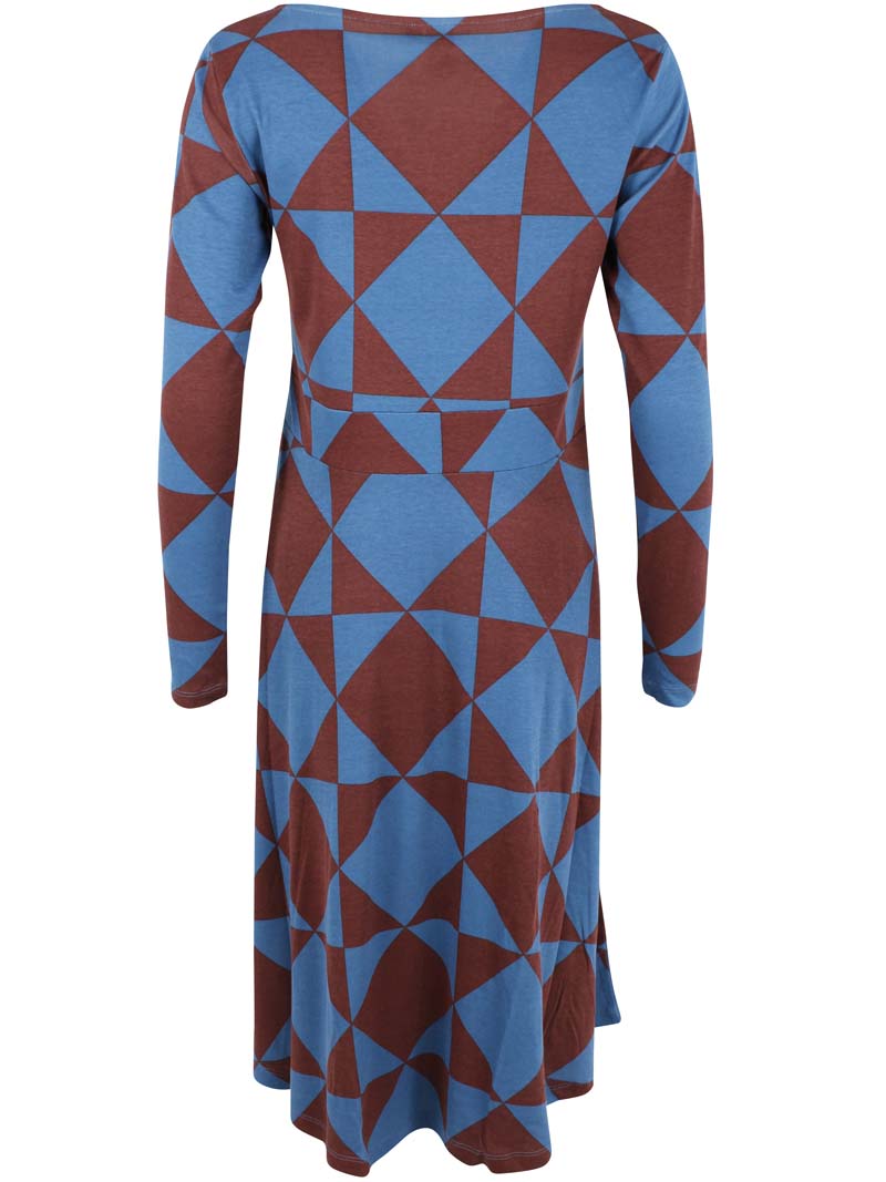 ORGANIC - Daneviborg LS Interlock Dress Ocean Purple DIAMETRIC