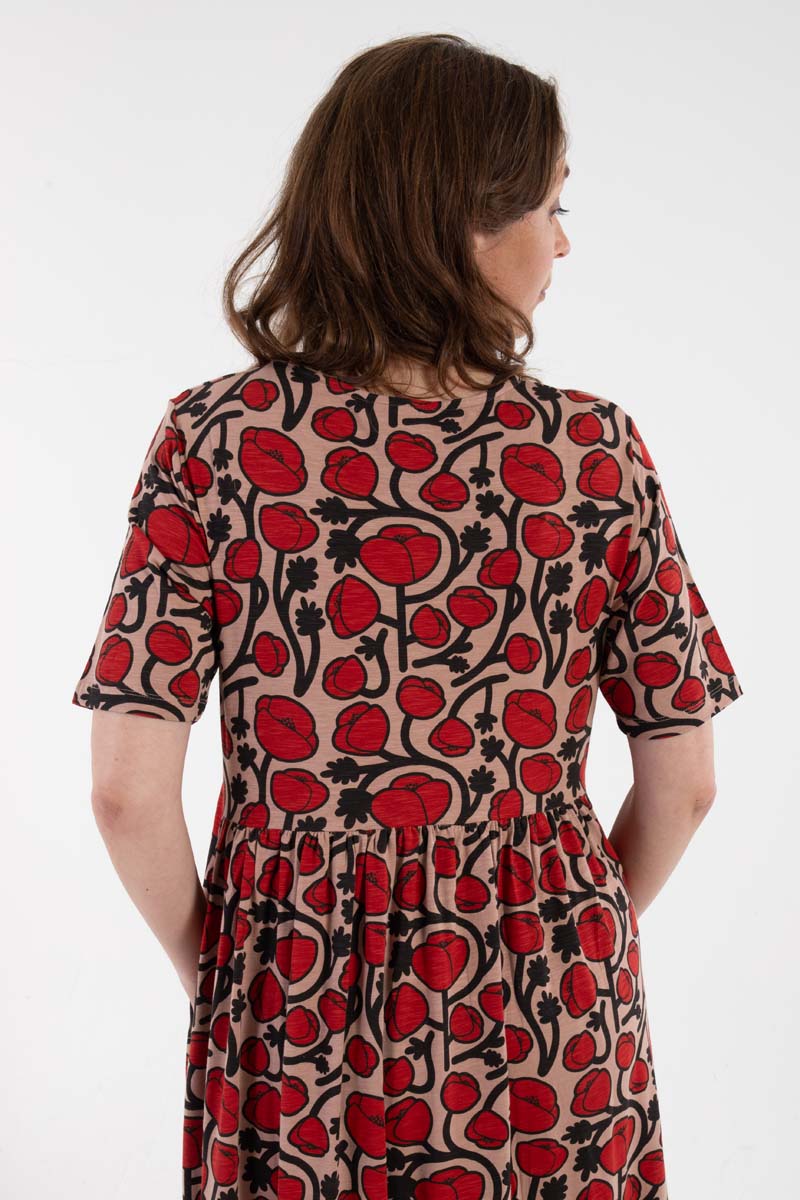 Økologisk Mønstret kjole til dame