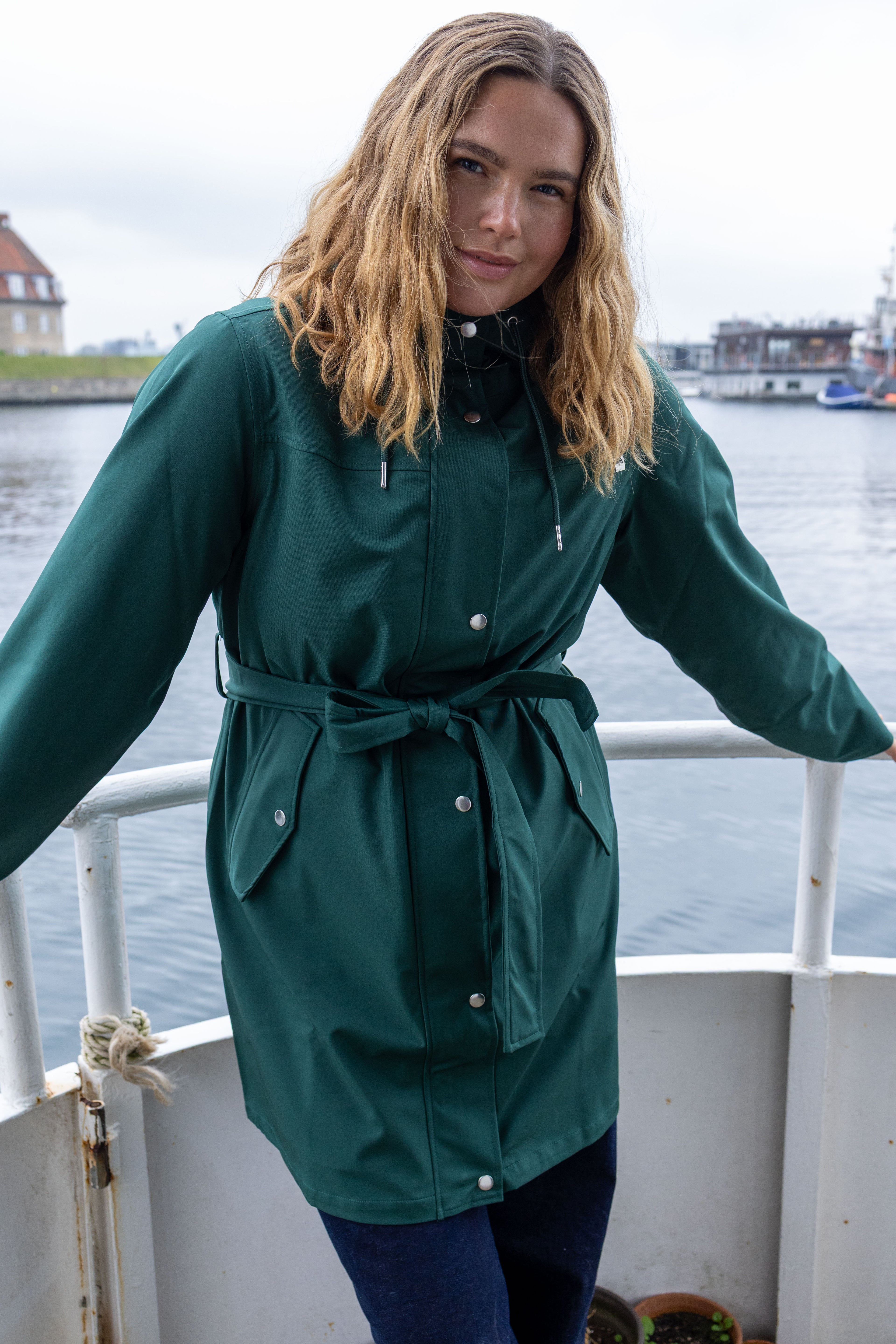 Danerainlover Raincoat Deep Forest