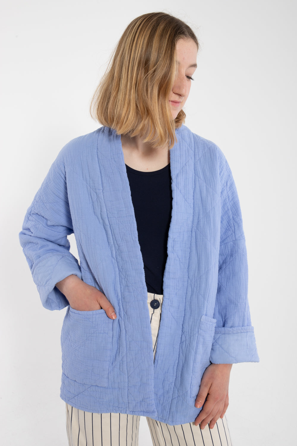 quiltet jakke til dame