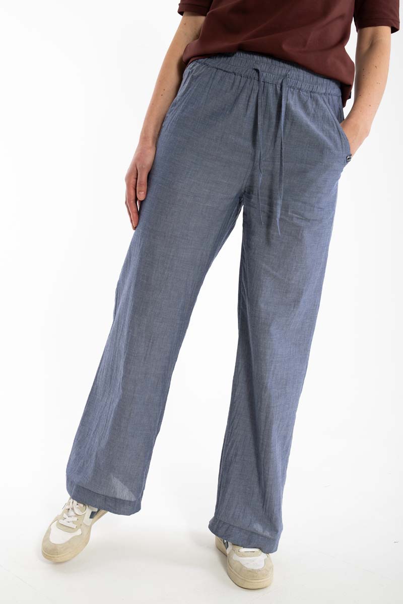 Danenynne Chambrey Pants - Denim blue