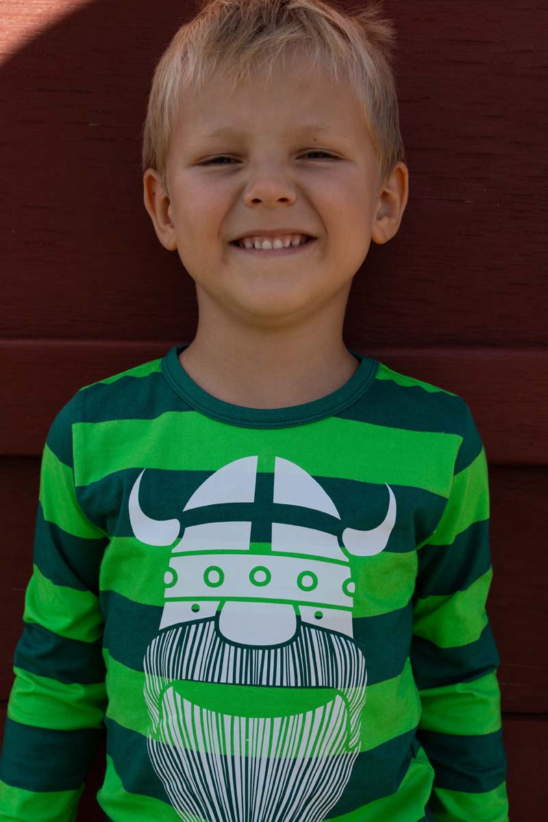 bluse til børn med viking