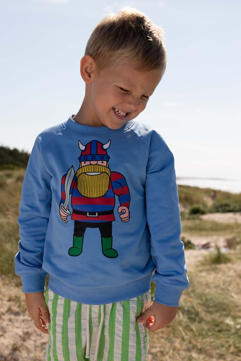 Sweater til børn med viking