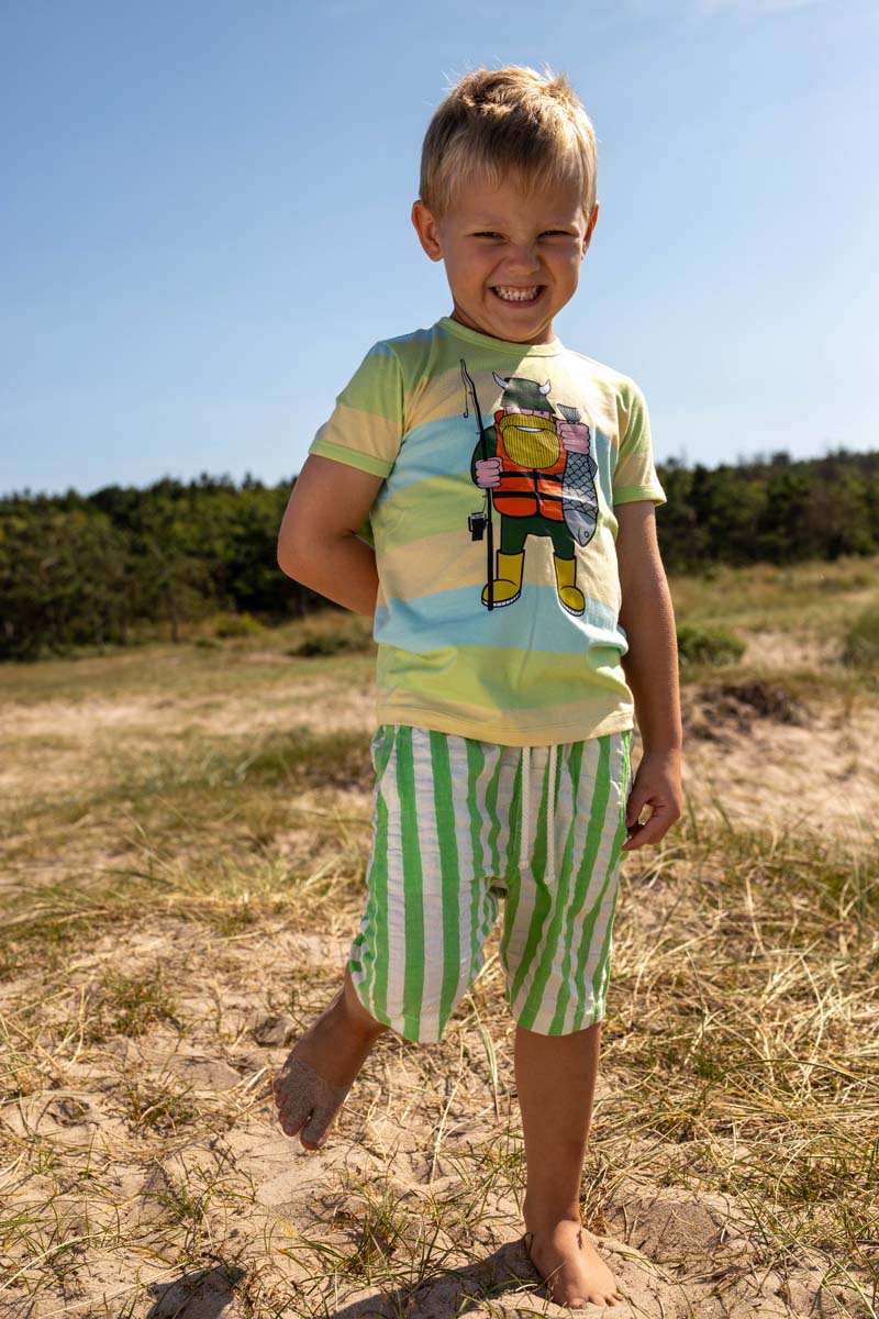 t-shirt med fisker viking