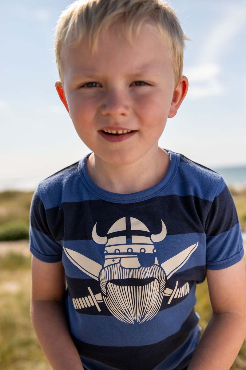 Bluse til børn med viking pirat