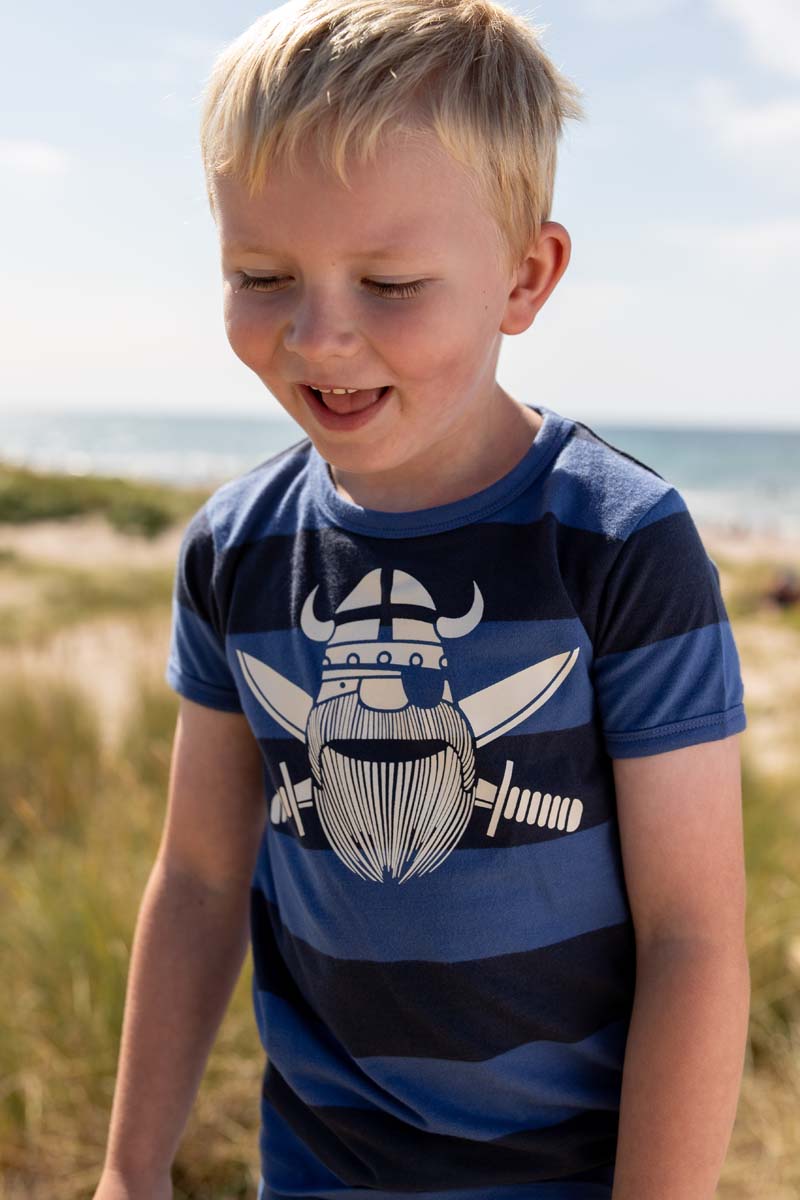 Bluse til børn med viking pirat