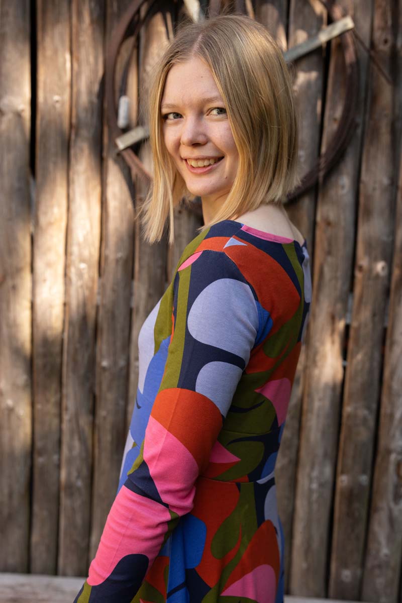 Mønstret Kjole til dame