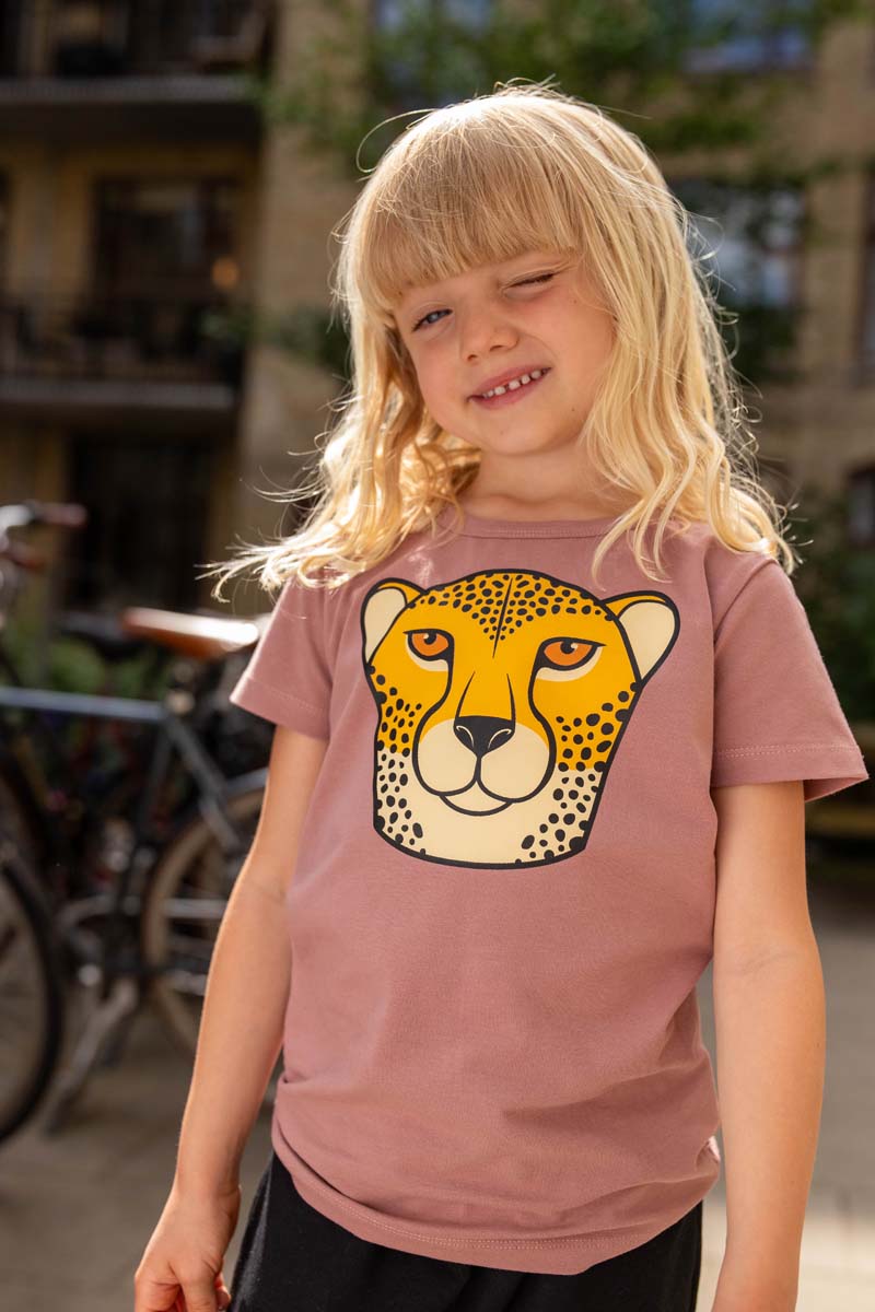 Børne t-shirt med gepard