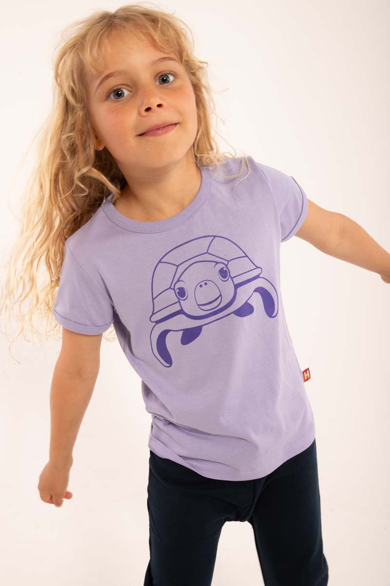 t-shirt til børn med havskilpadde