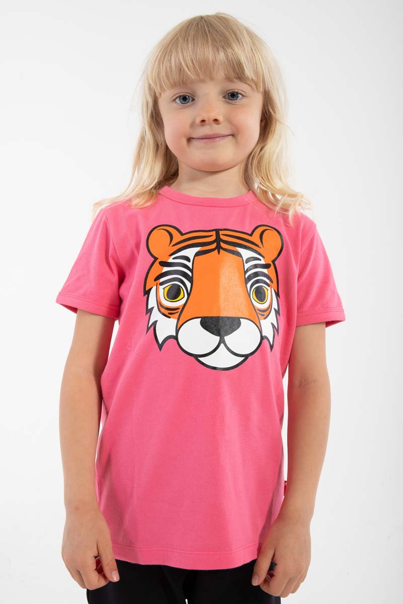 t-shirt til børn med tiger