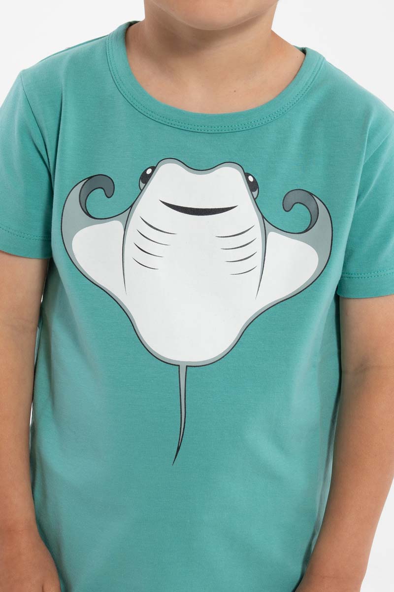 T-shirt til børn med Rokke fisk