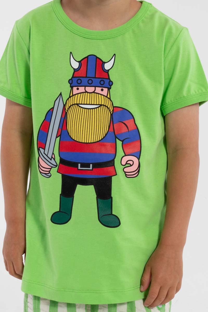t-shirt til børn med viking
