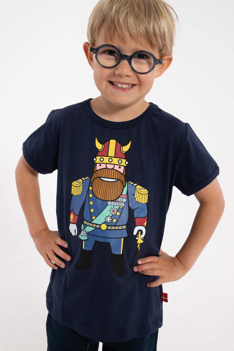 t-shirt til børn med konge