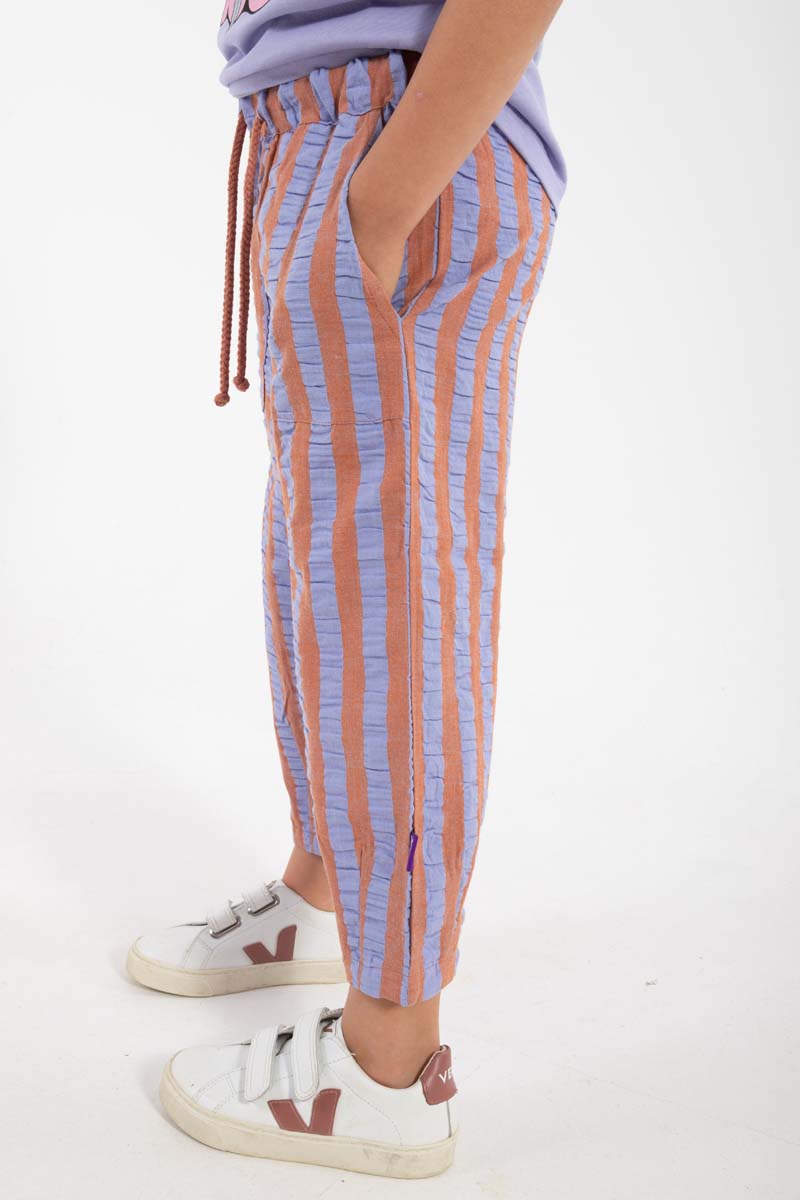 Daneballoon Seersucker Pants Light Rust/Lilla