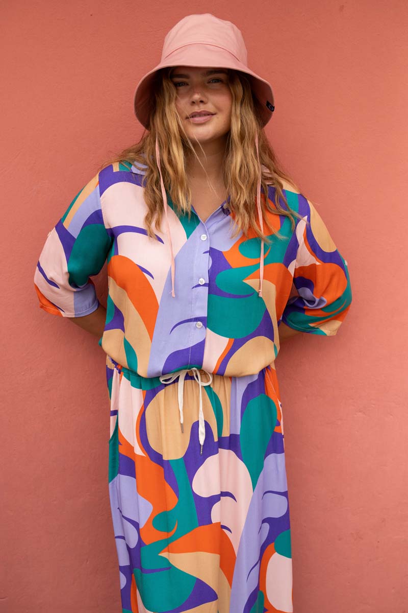 Danesolidary Viscose Shirt Cold Purple TROPS