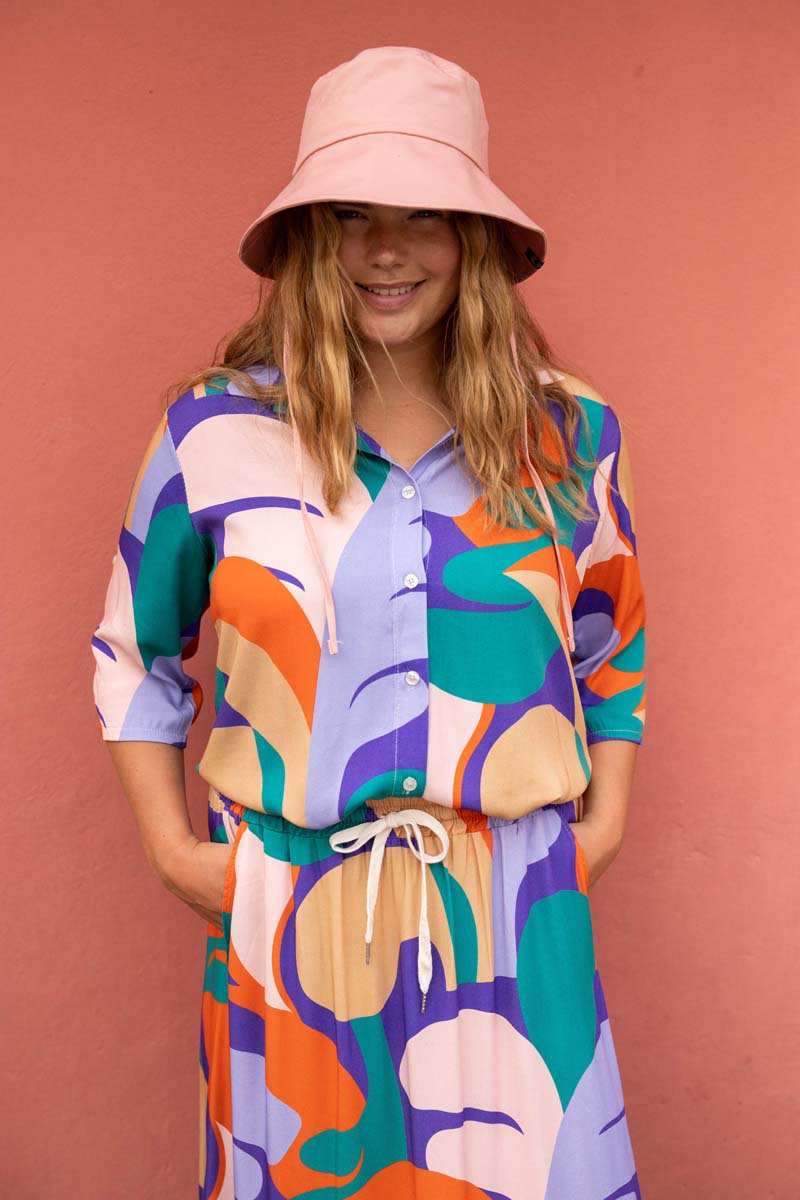 Danesolidary Viscose Shirt Cold Purple TROPS