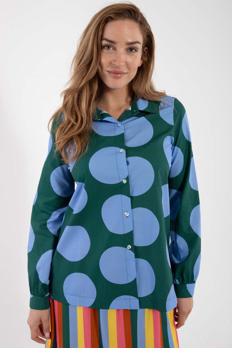 Dotted Shirt in 100% Shop Danish Design and – Danefæ