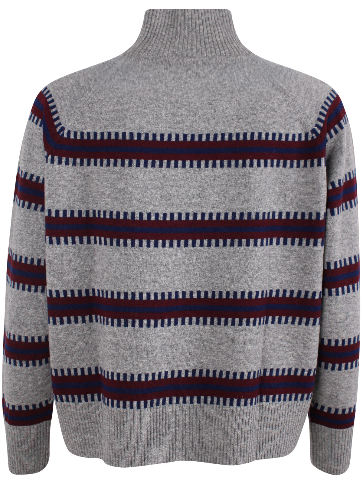 Danetuba High Neck Merino Wool Sweater Heather Grey