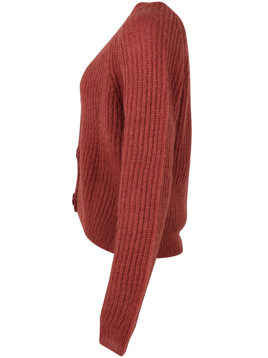 Danadorable Wool Cardigan Rose Tile