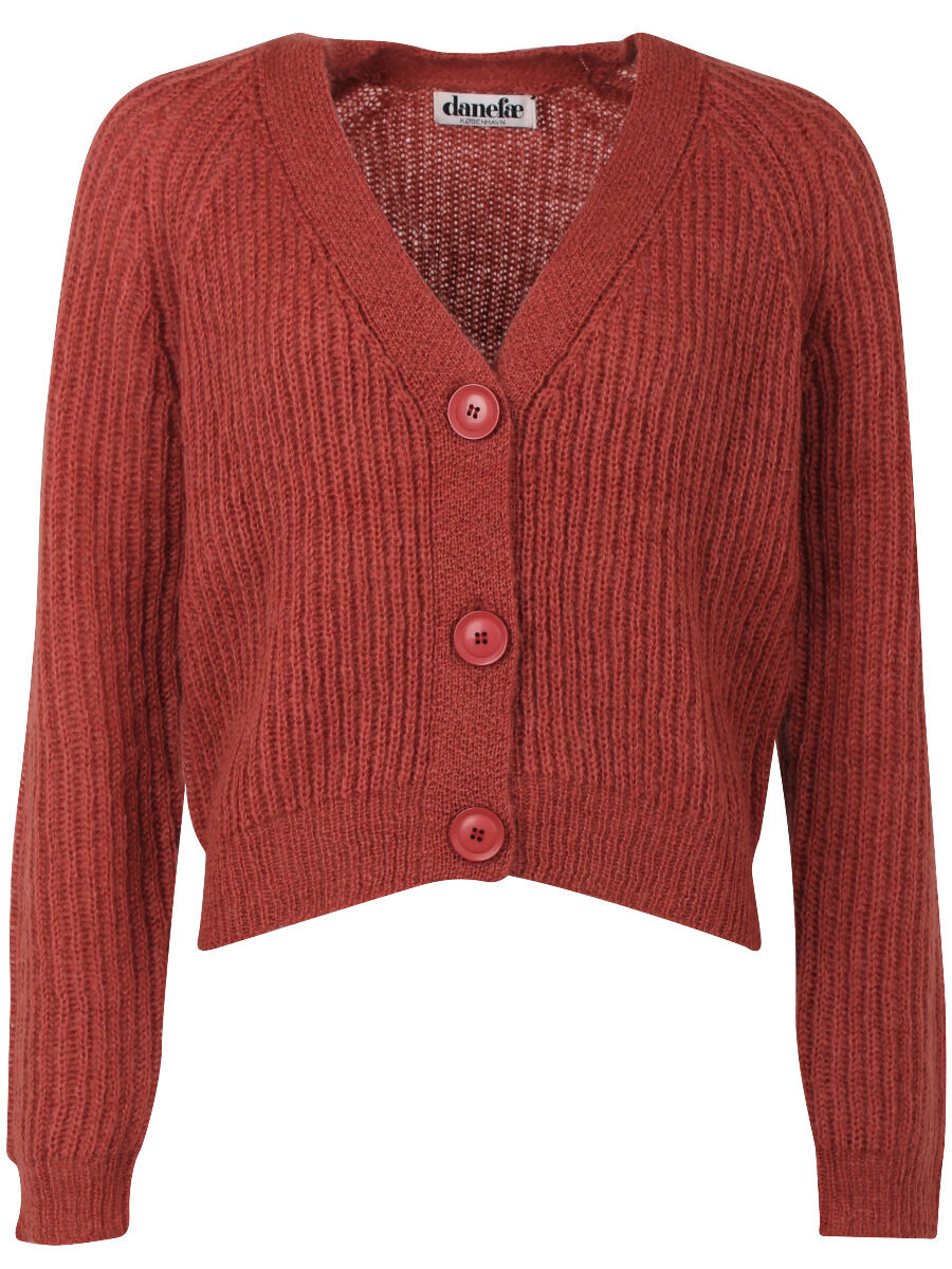 Danadorable Wool Cardigan Rose Tile