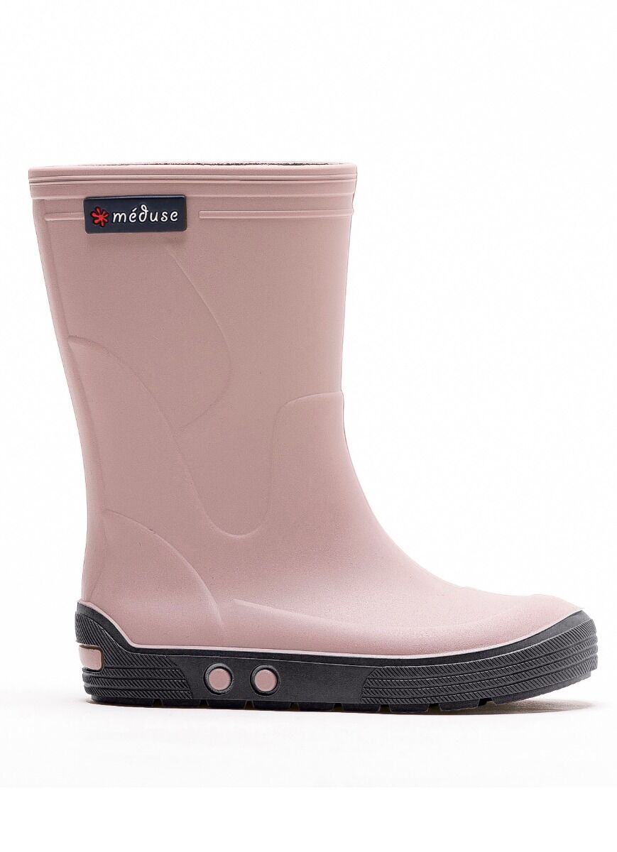 Meduse Rubber Boots Airbus Vieux Rose/Bleu Nuit