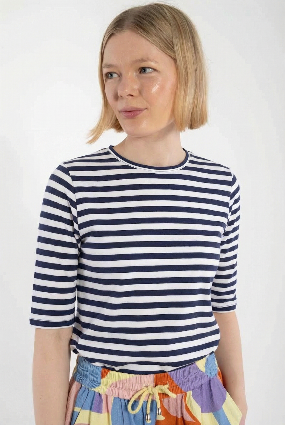 Danemanna Modal Tee Dark Navy/Chalk