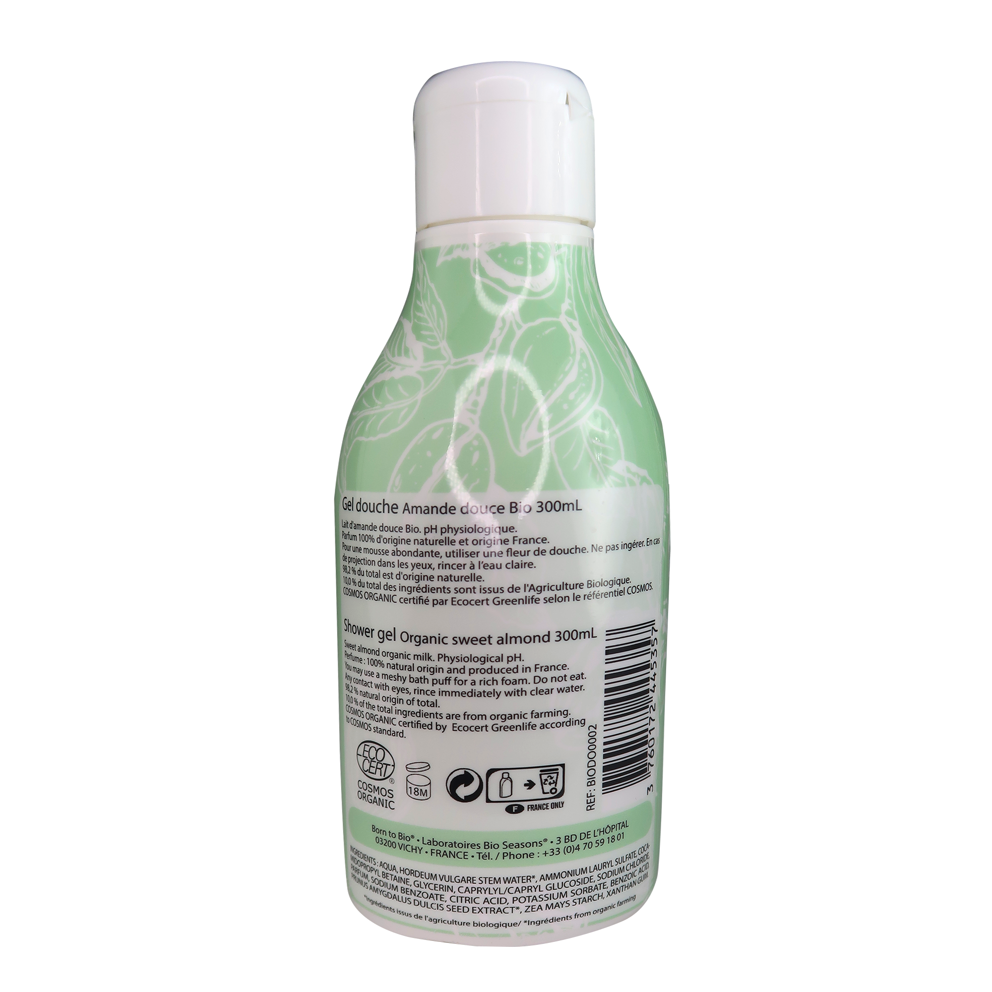 Les Laboratoires Douce almond shower organic cosmos organic