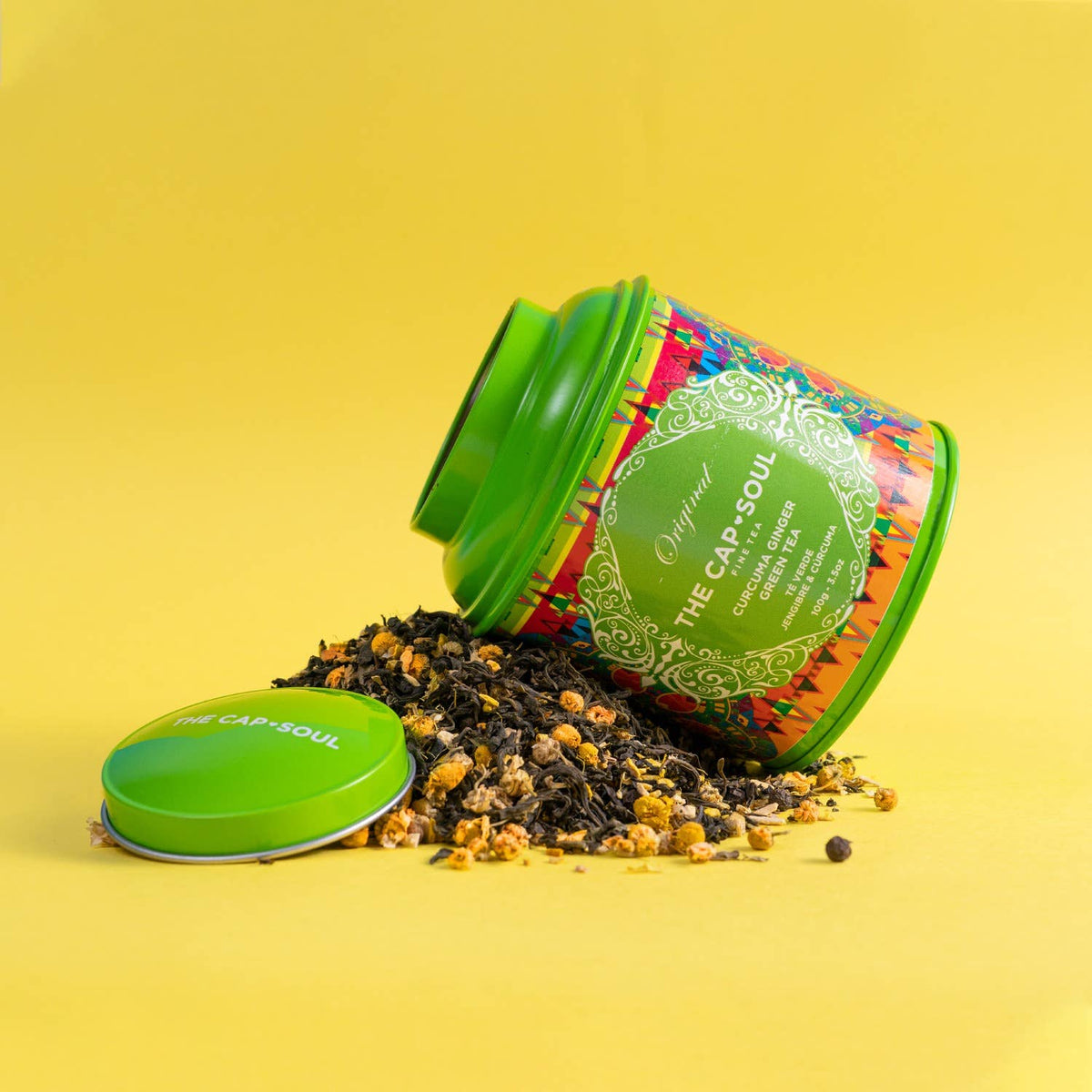 The Capsoul Grüner Tee Ingwer Kurkuma 100gr