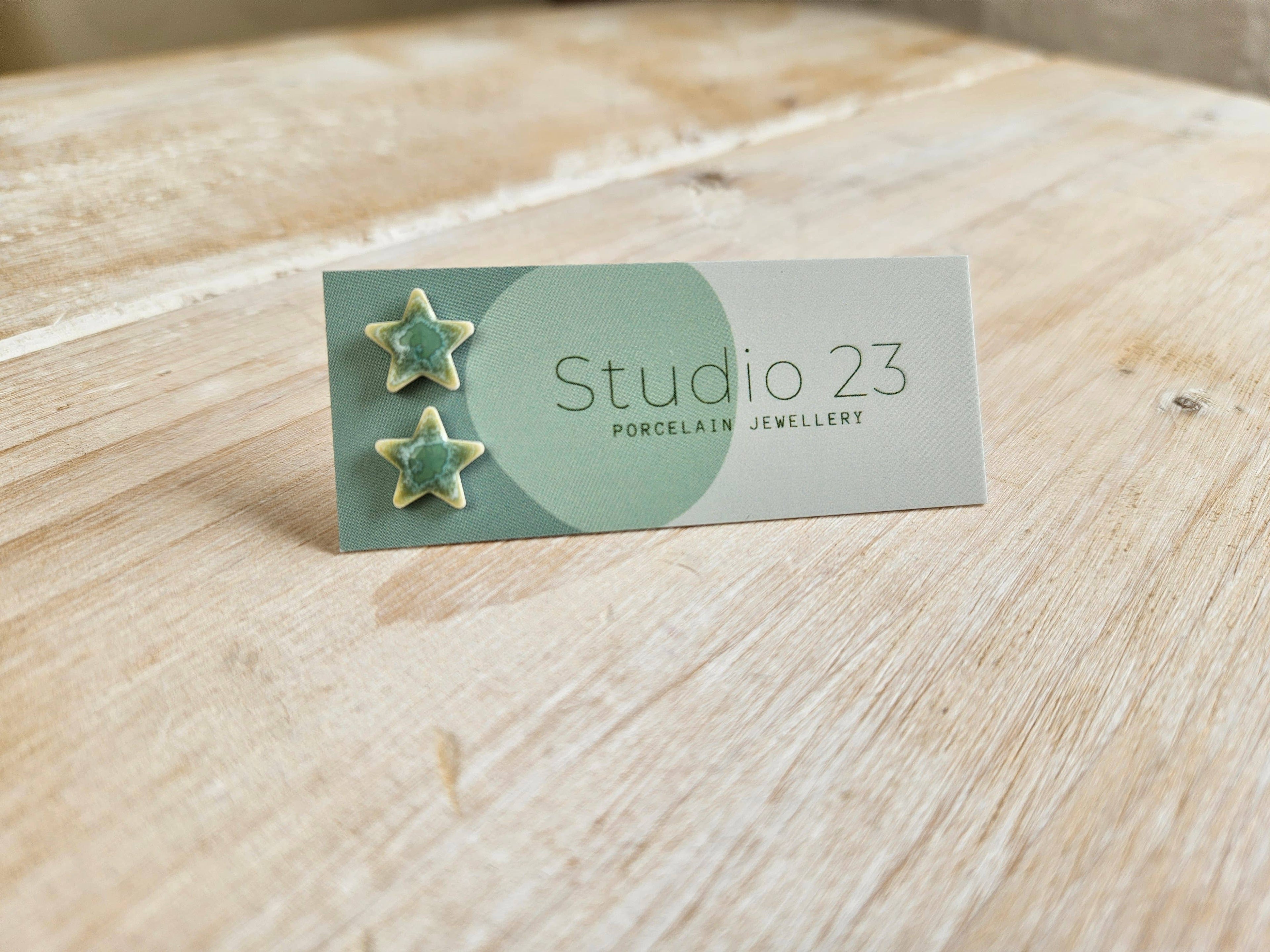 Studio 23 Star Stud Earring Pair Orange