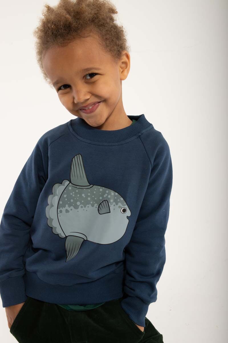 Sweater til børn med klumpfisk