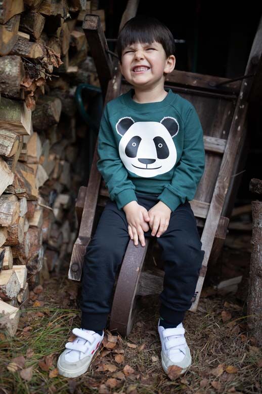 Sweater med Panda til børn
