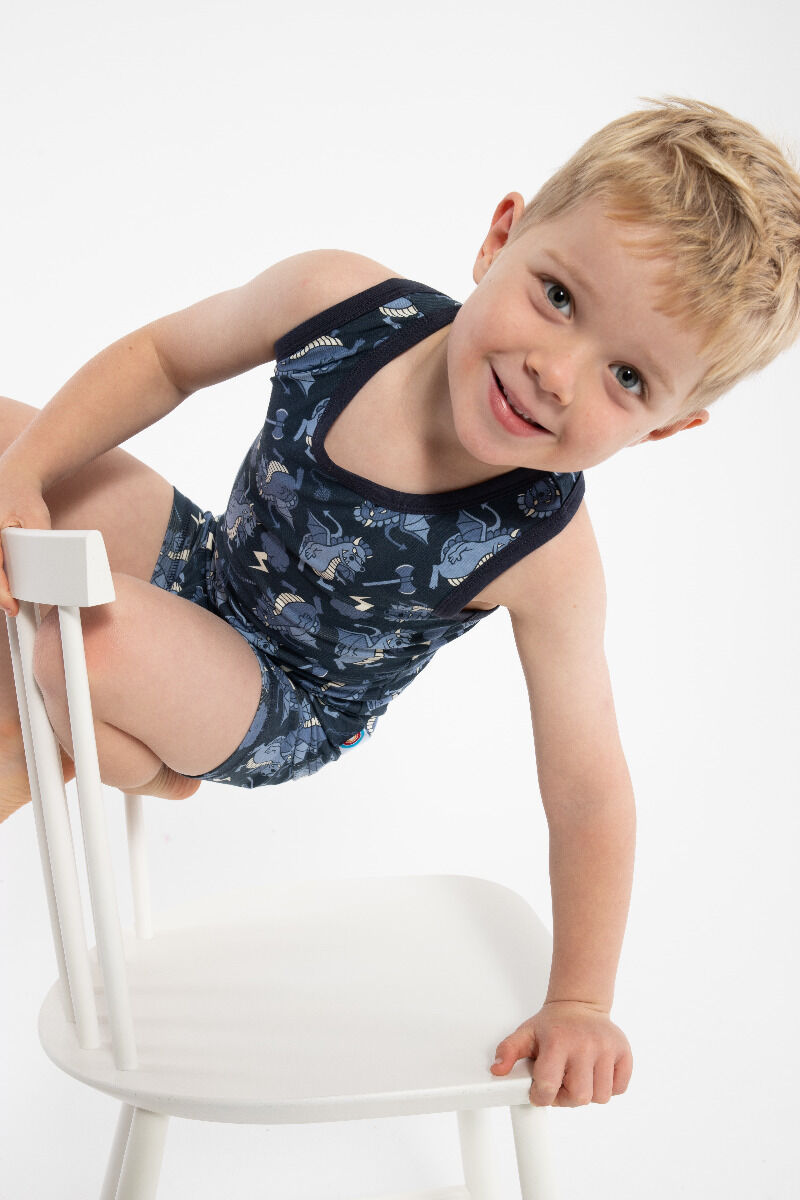 BIFROST - Marsvin Underwear Blue Tone DRAGONS