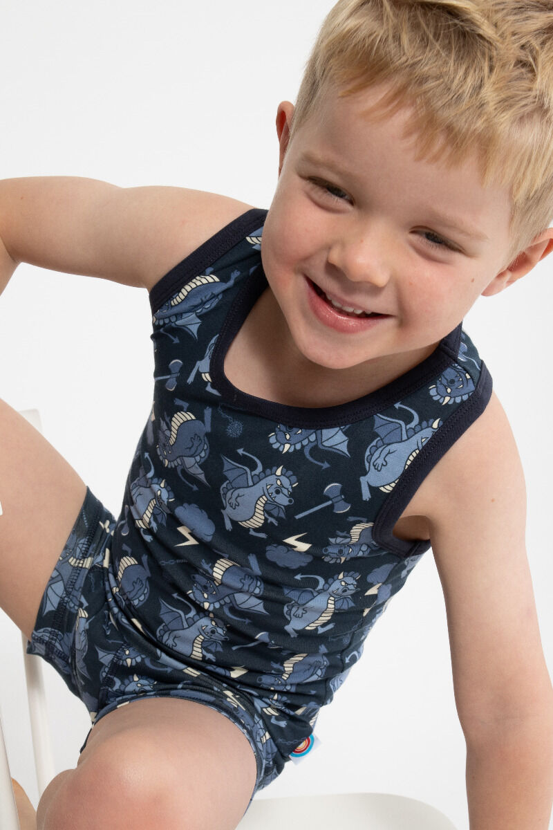 BIFROST - Marsvin Underwear Blue Tone DRAGONS