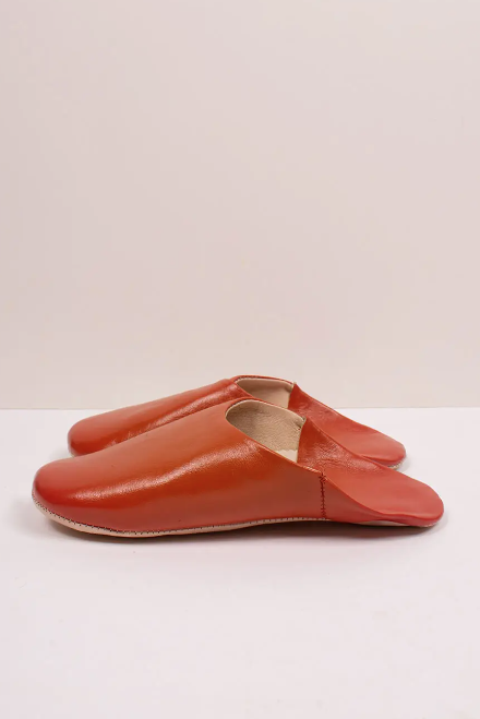 Marokkanske Babouche Tøfler Burnt Orange