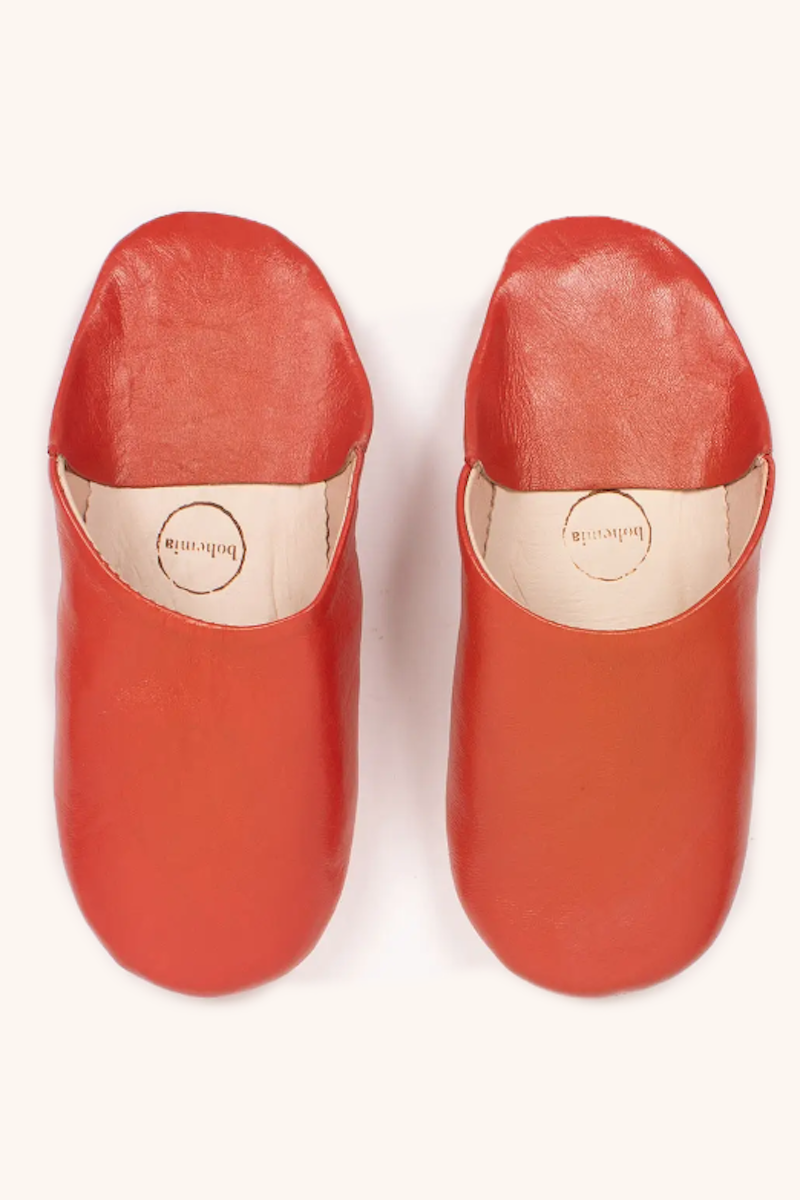Marokkanske Babouche Tøfler Burnt Orange