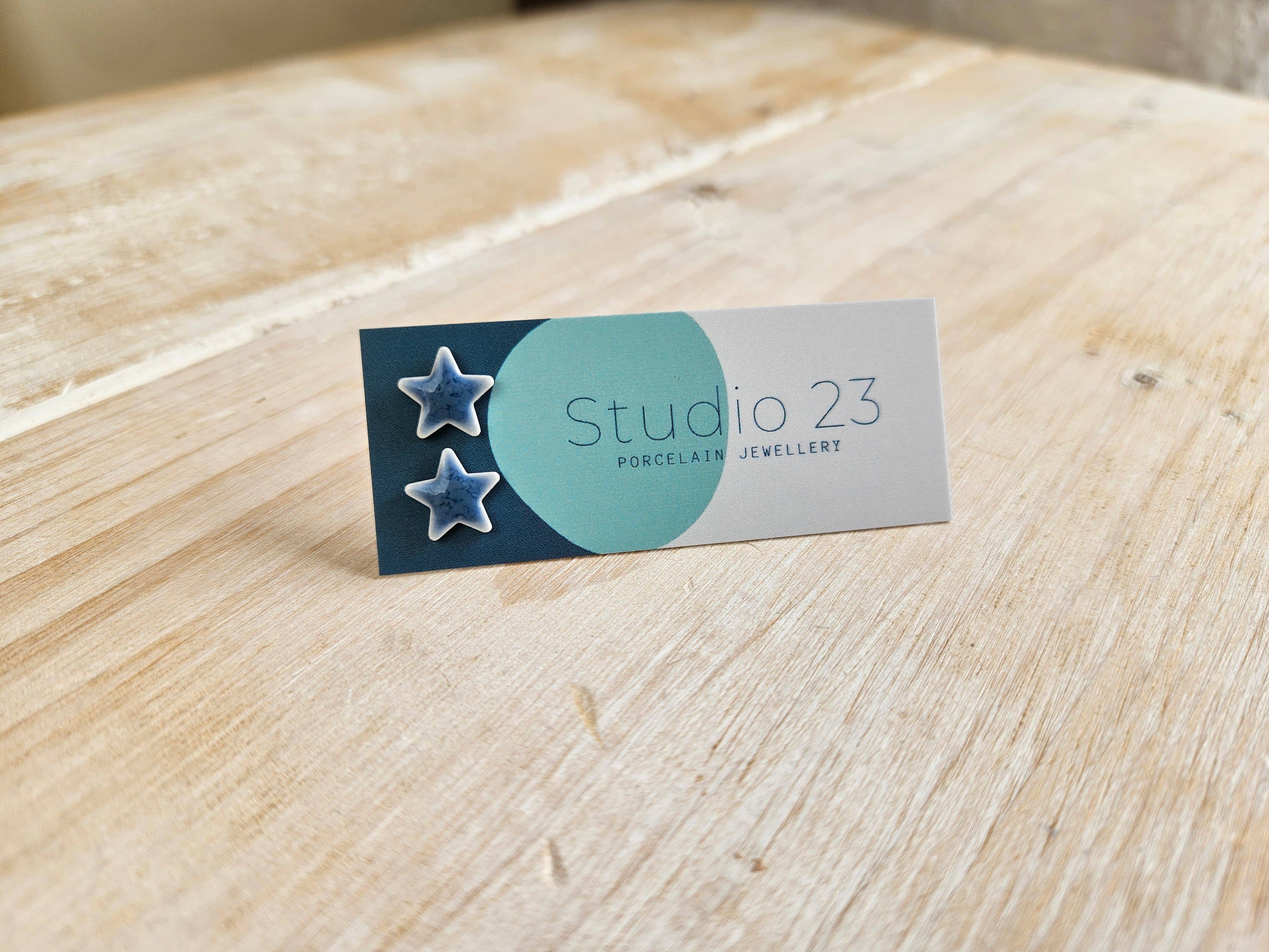 Studio 23 Star Stud Earring Pair Orange
