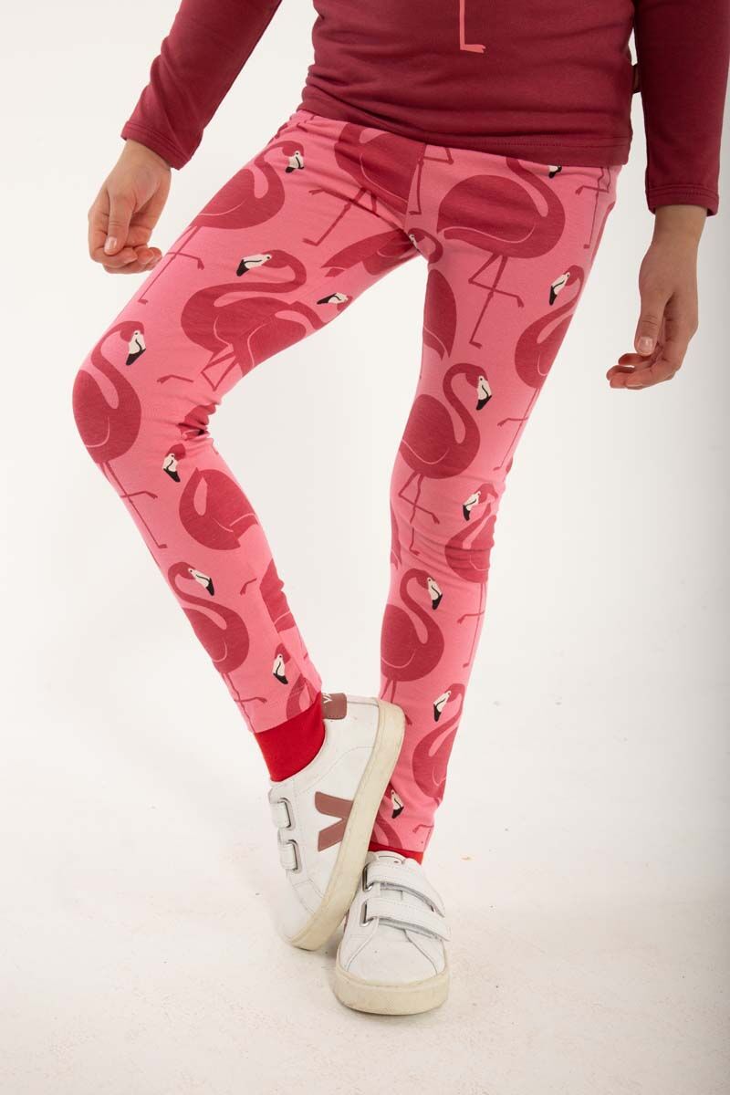 Dyrcheetah Leggings Pink FLAMINGO AOP