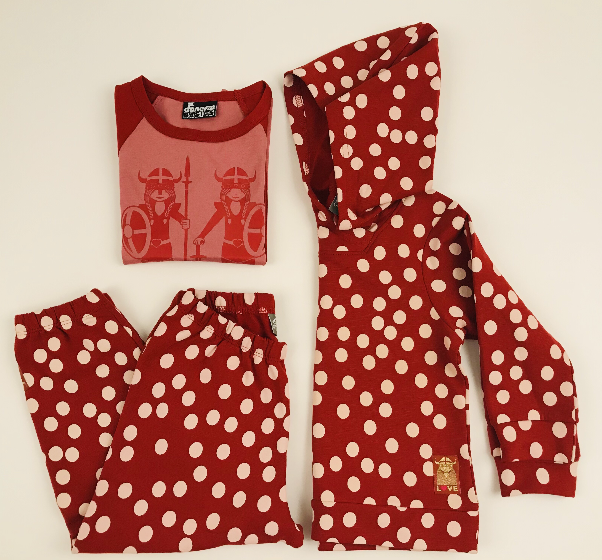 Basic Raglan Dk Rust/Warm Rose DOUBLETROUBLE