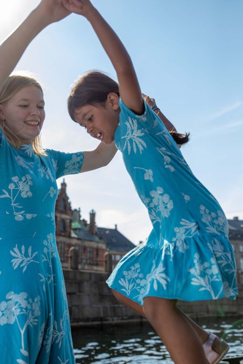 ORGANIC - Danebanana Dress Rainblue/chalk HEMLOCK