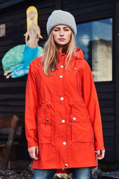 Danegritt Rain Parka Lovely Orange