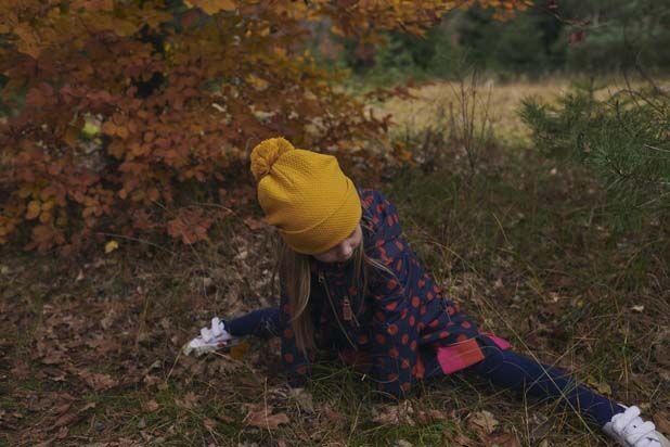 Danerose Winter Jacket Dark Navy/Dark Rust DOTS