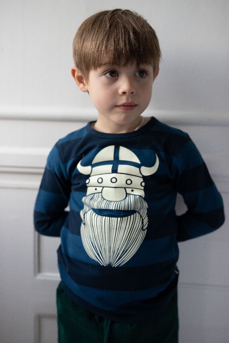 Bluse til børn med viking
