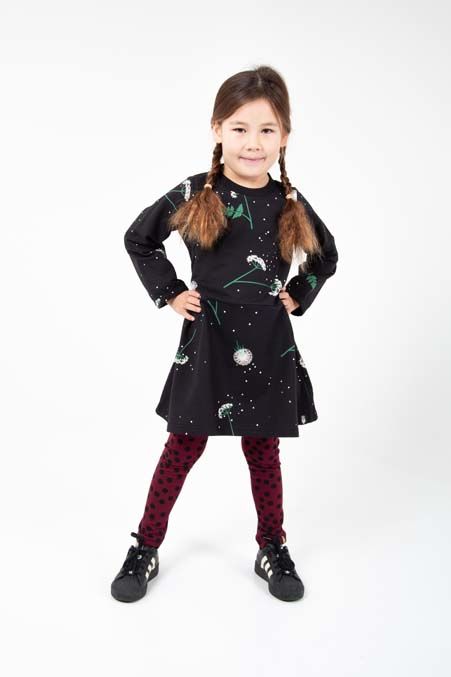 ORGANIC - Danefjord Dress Black Meadow