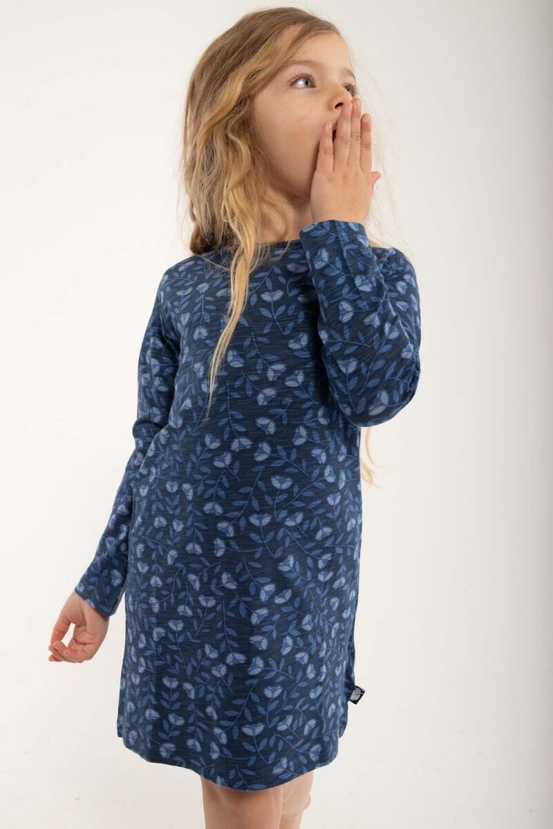 ORGANIC - Danetulip Nightgown Marine/Cold Blue FLEURIE