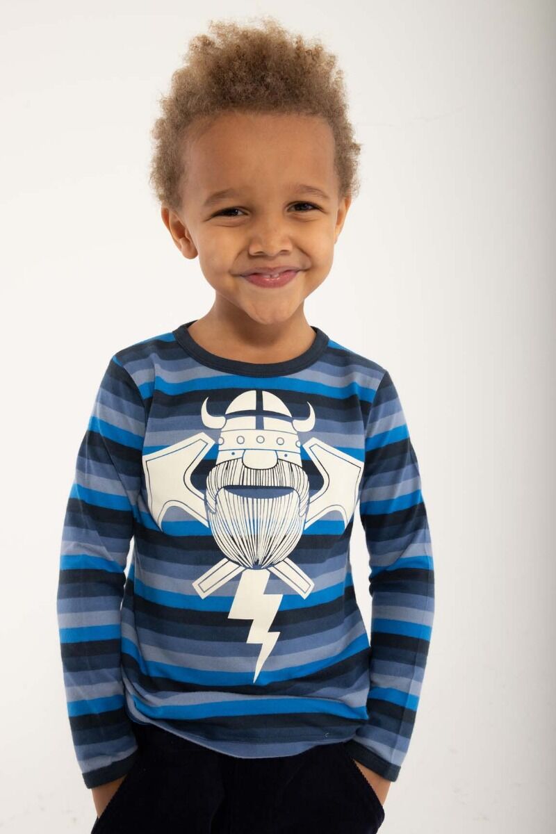 Bluse til børn med viking