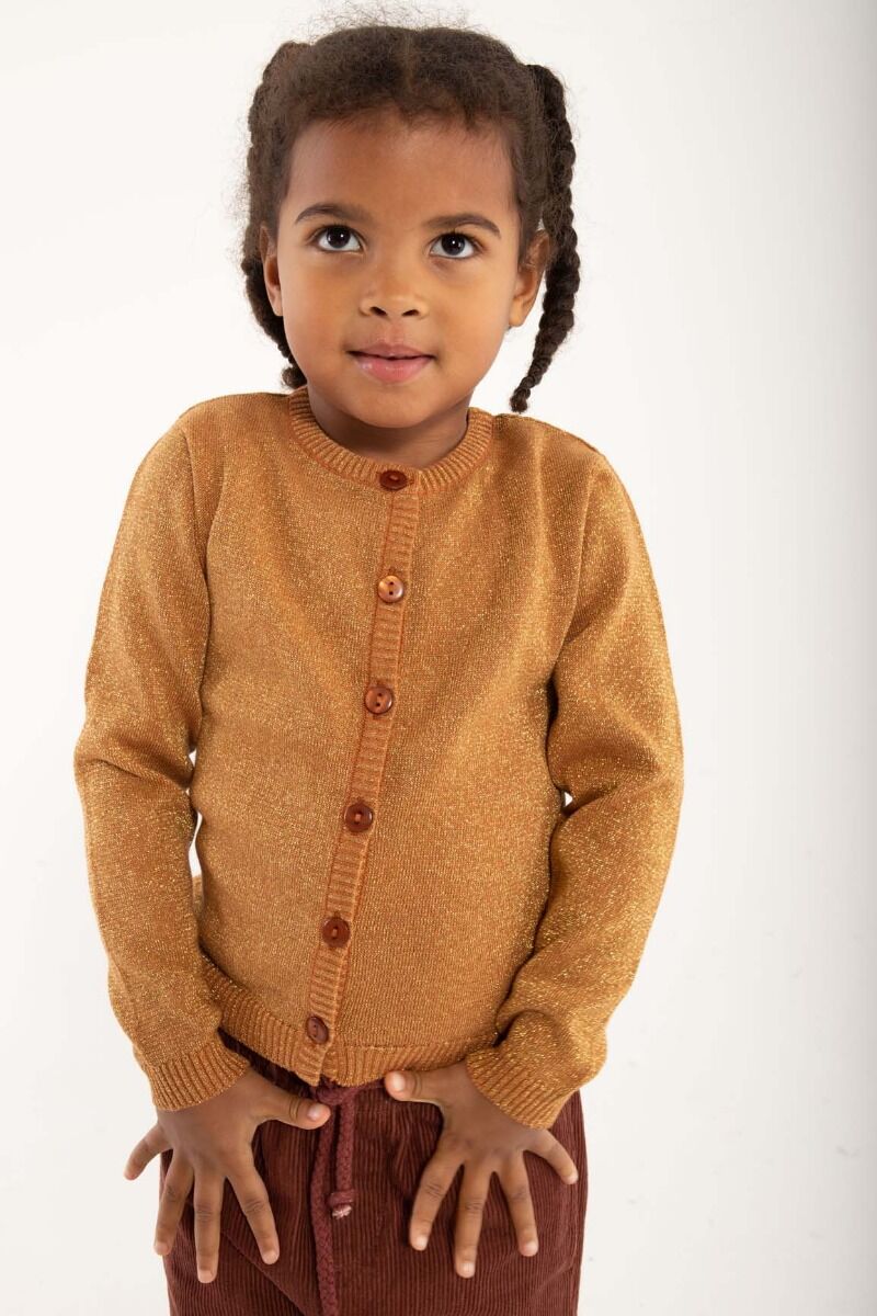 Danemerle Cardigan Occer w. Gold Glitter