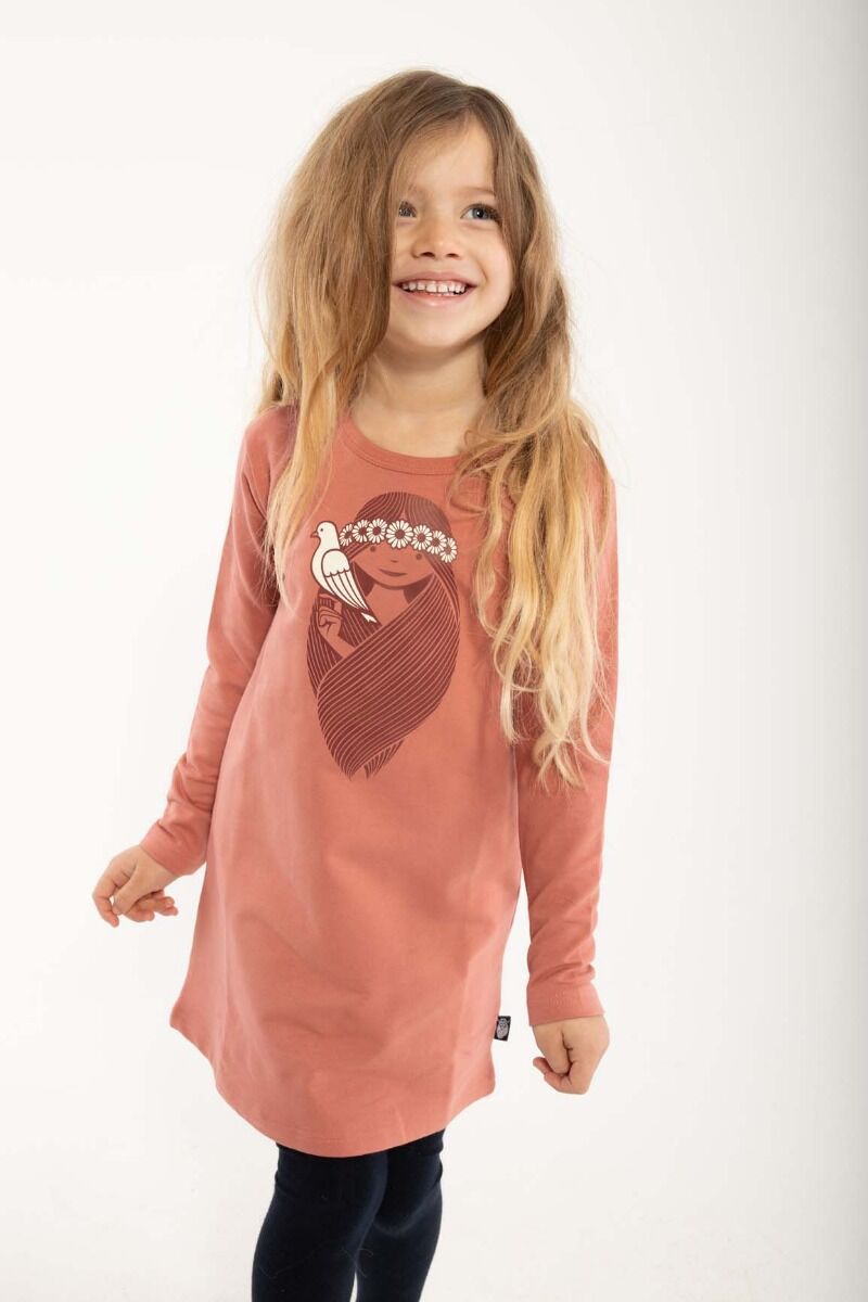 Danekvik Sweater Dress Old Rose LILMISSLOVER