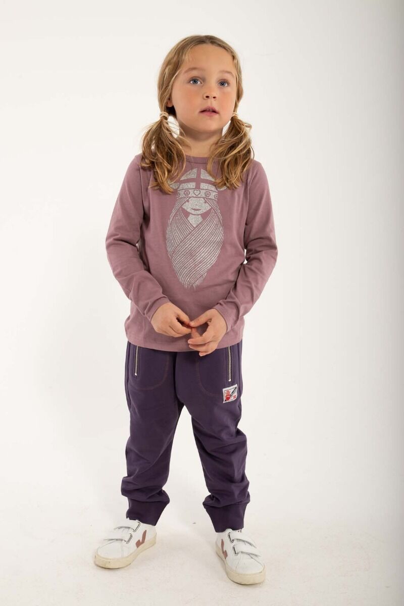 Danebasic Longsleeve Clay Viola FREJA (Glitter)