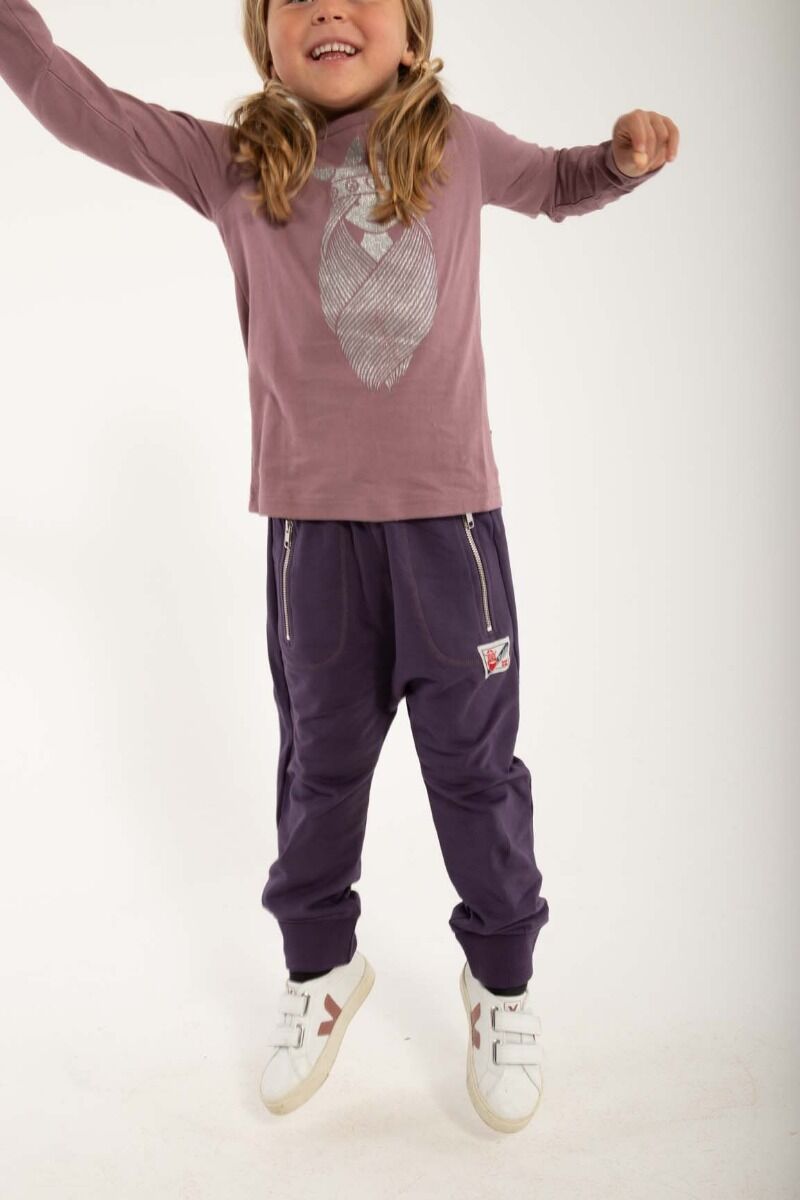 Danebasic Longsleeve Clay Viola FREJA (Glitter)