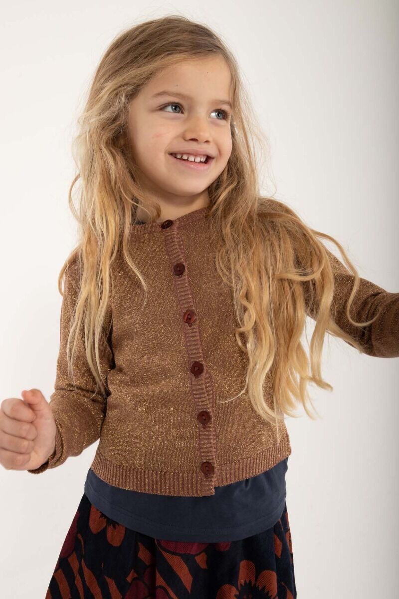 Cardigan til børn med glitter